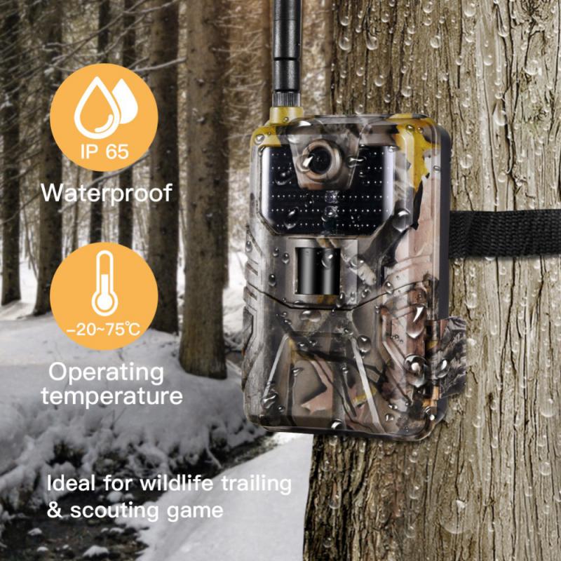 HC900M 20Mp Wildlife Trail Camera Photo Traps 1080P  Night-Vision 2G Sms Mms Smtp Email Cellular Surveillance Hunting Cameras